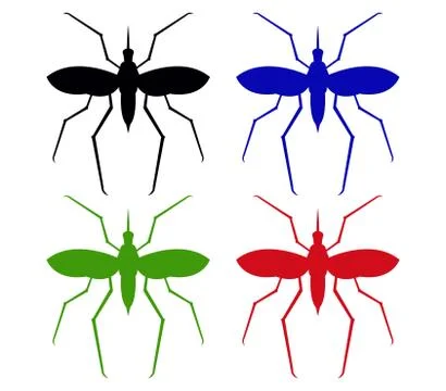 Mosquito icon on white background Stock Illustration