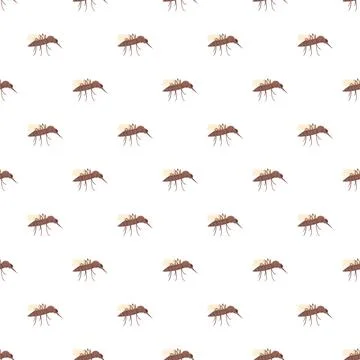 Mosquito insect bug pattern repeating vector background Illustrazione stock