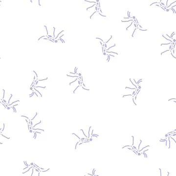 Mosquito insect glyph seamless pattern 스톡 일러스트