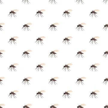 Mosquito insect pattern creating disease background illustration Ilustração Stock