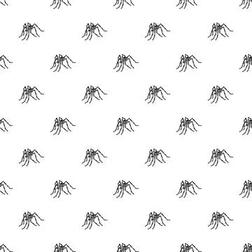 Mosquito insect pattern creating a medical or entomology background Illustrazione stock