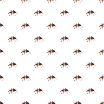 Mosquito insect vector repeating pattern background illustration Stock Illustration