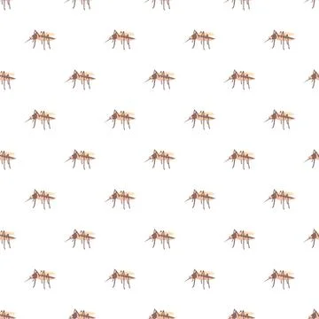 Mosquito insects creating pest vector seamless pattern Illustrazione stock