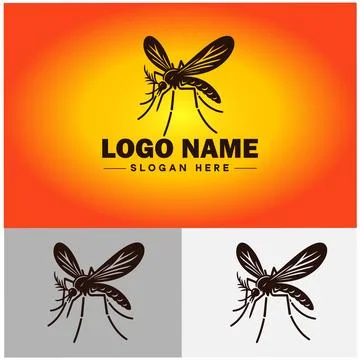 Mosquito logo vector art icon graphics for business brand icon mosquito log.. Stock-Illustration