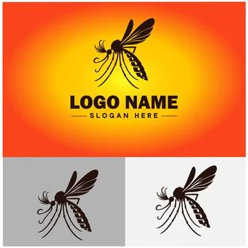 Mosquito logo vector art icon graphics for business brand icon mosquito log.. Stock-Illustration