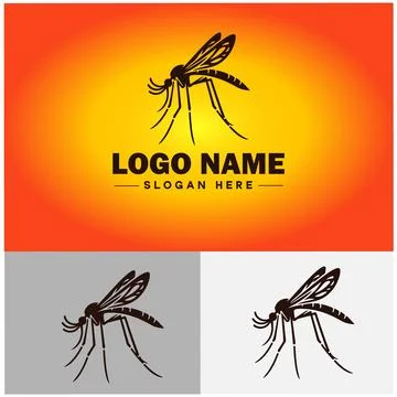 Mosquito logo vector art icon graphics for business brand icon mosquito log.. Stock-Illustration