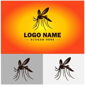 Mosquito logo vector art icon graphics for business brand icon mosquito log.. Stock-Illustration