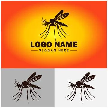 Mosquito logo vector art icon graphics for business brand icon mosquito log.. Stock-Illustration