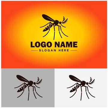 Mosquito logo vector art icon graphics for business brand icon mosquito log.. Stock-Illustration