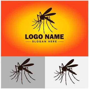 Mosquito logo vector art icon graphics for business brand icon mosquito log.. Stock-Illustration