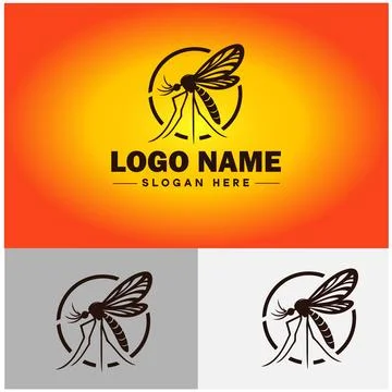 Mosquito logo vector art icon graphics for business brand icon mosquito log.. Stock-Illustration
