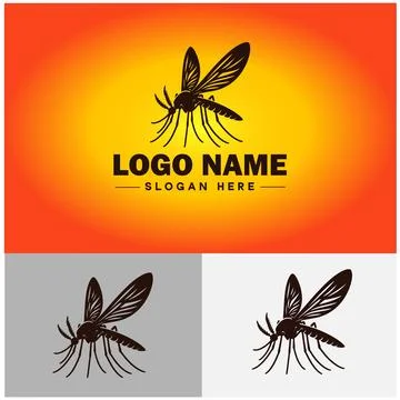 Mosquito logo vector art icon graphics for business brand icon mosquito log.. Stock-Illustration