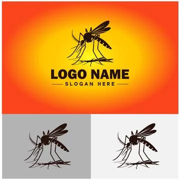 Mosquito logo vector art icon graphics for business brand icon mosquito log.. Stock Illustration
