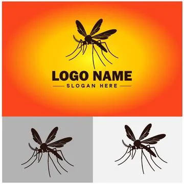 Mosquito logo vector art icon graphics for business brand icon mosquito log.. Stock-Illustration