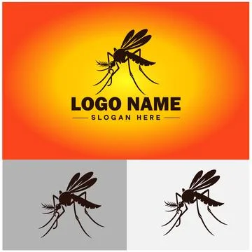 Mosquito logo vector art icon graphics for business brand icon mosquito log.. Stock Illustration
