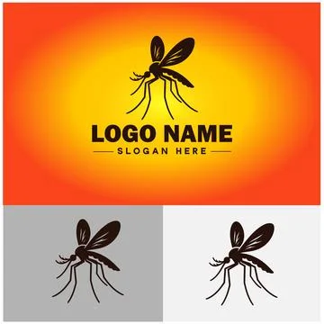 Mosquito logo vector art icon graphics for business brand icon mosquito log.. Stock-Illustration