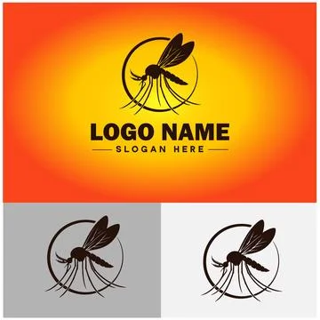 Mosquito logo vector art icon graphics for business brand icon mosquito log.. Stock-Illustration
