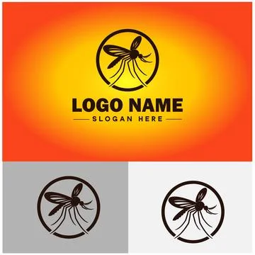 Mosquito logo vector art icon graphics for business brand icon mosquito log.. Stock-Illustration