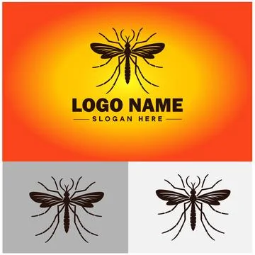 Mosquito logo vector art icon graphics for business brand icon mosquito log.. Stock-Illustration