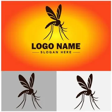 Mosquito logo vector art icon graphics for business brand icon mosquito log.. Stock-Illustration