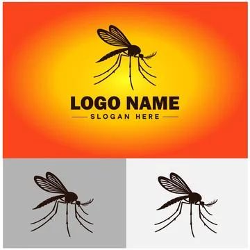 Mosquito logo vector art icon graphics for business brand icon mosquito log.. Stock-Illustration