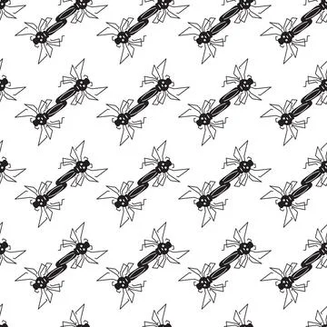Mosquito pattern seamless vector Illustrazione stock