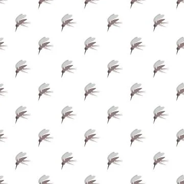 Mosquito seamless pattern displaying flying insect pests Stock Illustration