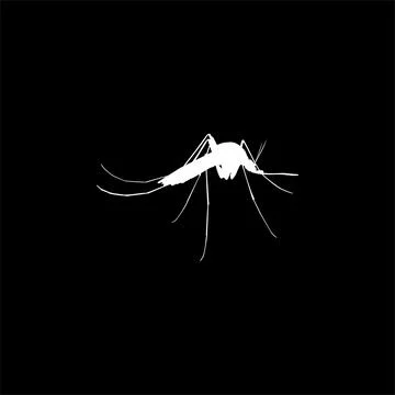 Mosquito Silhouette Stock Illustration