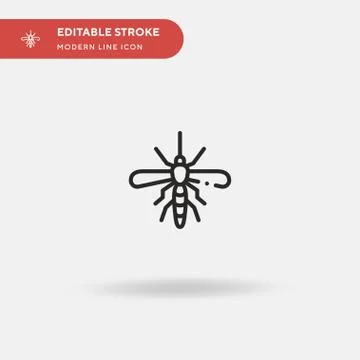 Mosquito Simple vector icon. Illustration symbol design template for web mobi Stockillustratie