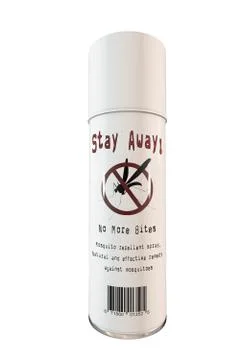 Mosquito spray can Stock Illustration