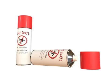 Mosquito spray cans Stock Illustration