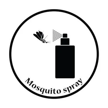 Mosquito spray icon Illustrazione stock