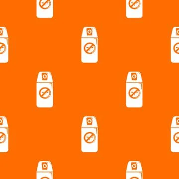 Mosquito spray pattern vector orange Ilustração Stock