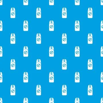 Mosquito spray pattern vector seamless blue Ilustração Stock