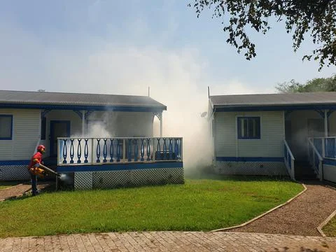 Mosquito spraying Stock Photos