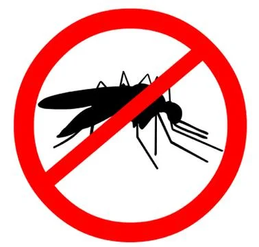 Mosquito Warning Symbol Stock Illustration