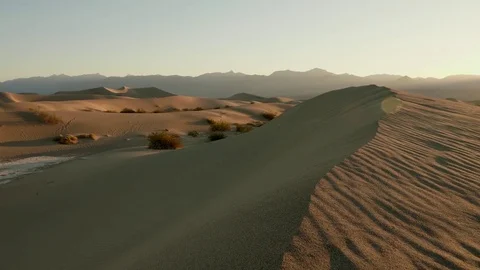 Mosquitoes Dunes, Death valley Stock Footage