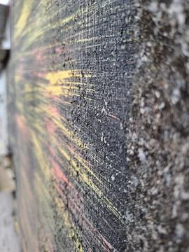 Moss attached to the pool wall Foto stock