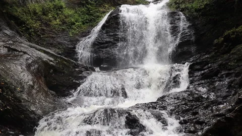 Moss Glen Waterfall In Vermont Stock Footage 226942559