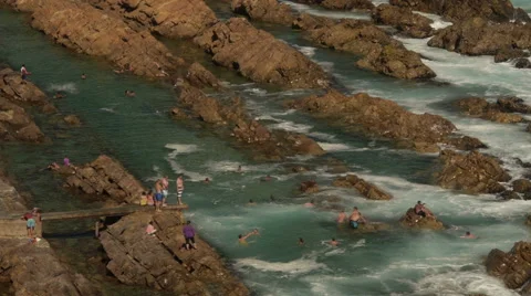 Mossel bay - the Point. Vídeo Stock 57977965