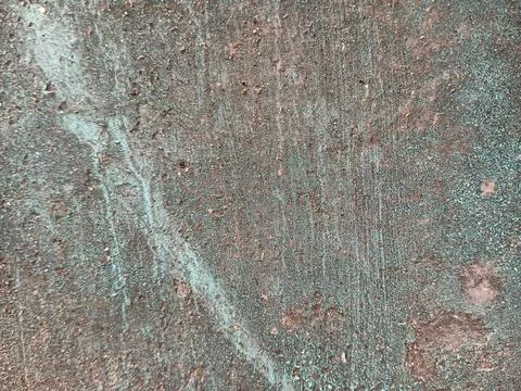 Mossy Concrete Surface with Weathered Texture 库存照片