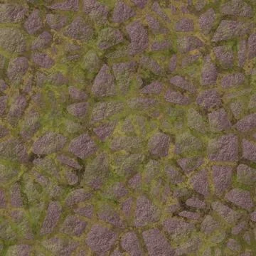 Mossy pavement Stock Illustration