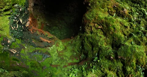 Mossy Rocks And Algae in Water Stock Footage 291763590