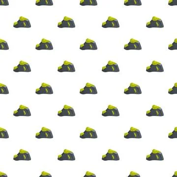 Mossy rocks creating a repeating pattern backdrop 스톡 일러스트