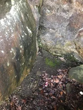 Mossy Rocks 스톡 사진