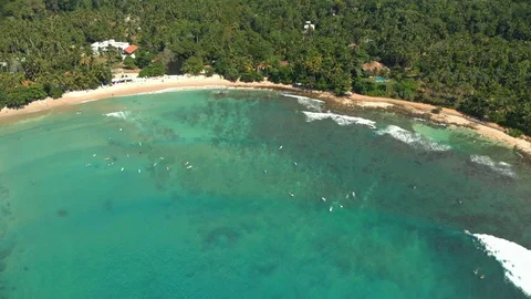 The most beautiful beach in the world. Drone view in 4k. Stockbeeldmateriaal 101160751