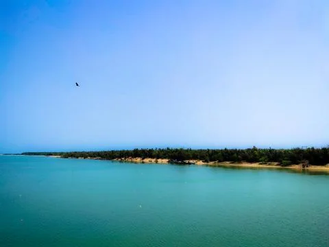 The most beautiful indian river flow through sonpur into the Bay of Bengal Stock Photos
