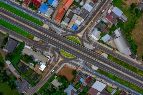 The most beautiful intersection of Kanthararak District, Si Sa Ket Province  Stock-Fotos
