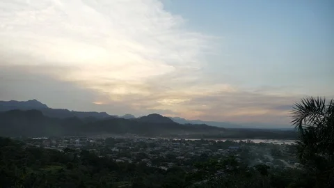 The most beautiful time-lapse in the mountain lake in Bolivia Stock Footage 125485797
