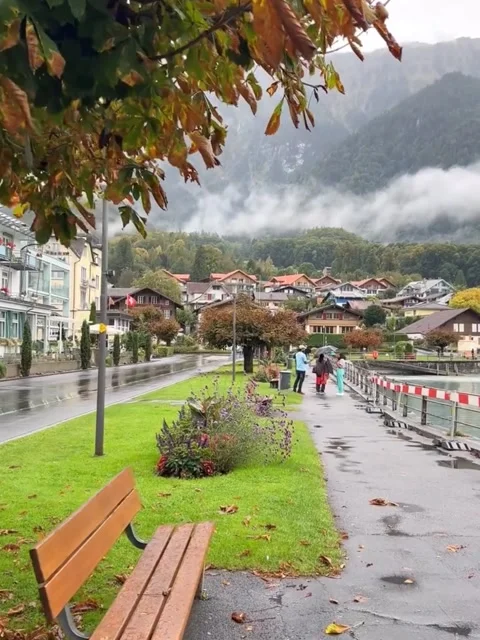 Most Beautiful View During Raining in Switzerland 動画素材 289569389